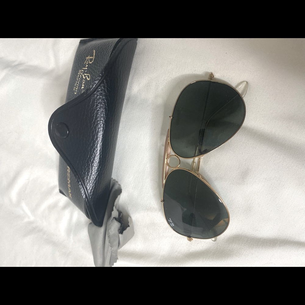 Ray-ban aviator small frame with brown nose bar